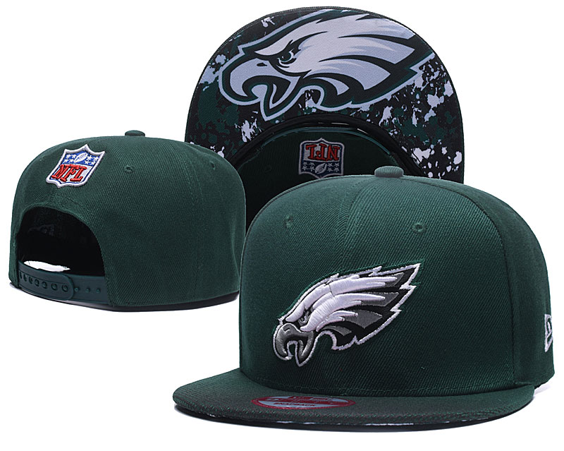 Eagles Fresh Logo Green Adjustable Hat TX - Click Image to Close
