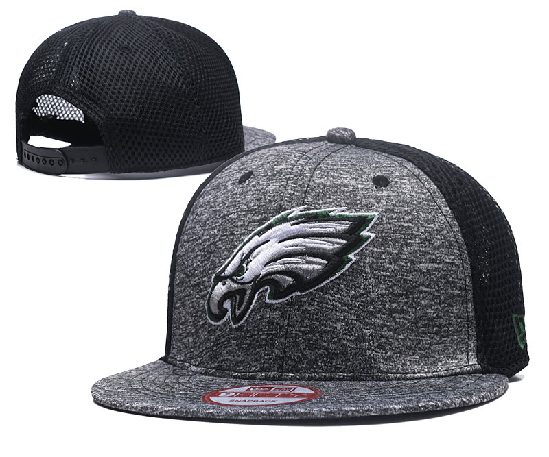 Eagles Team Logo Gray Adjustable Hat TX - Click Image to Close