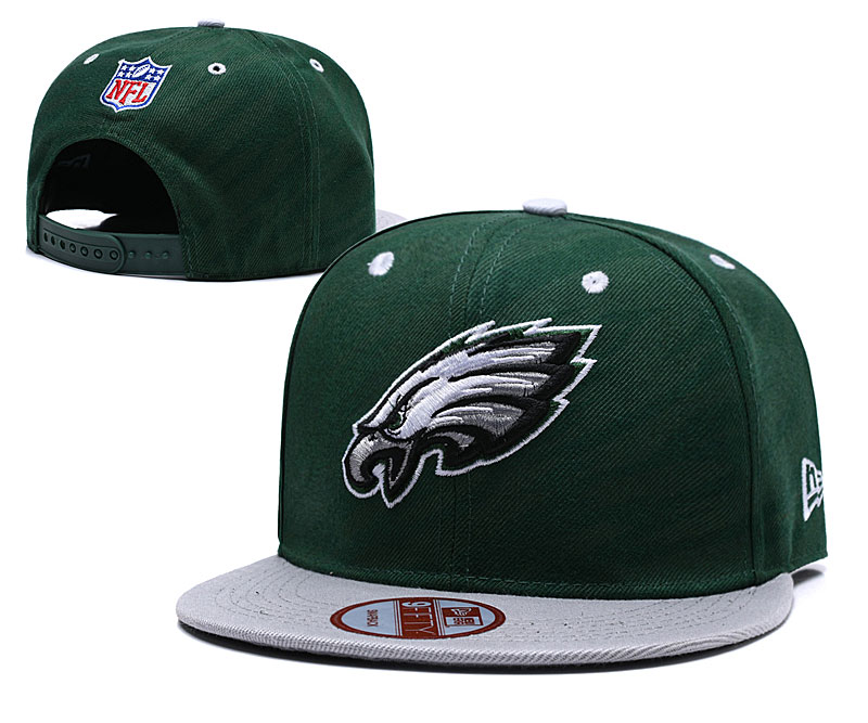 Eagles Team Logo Green Adjustable Hat TX - Click Image to Close