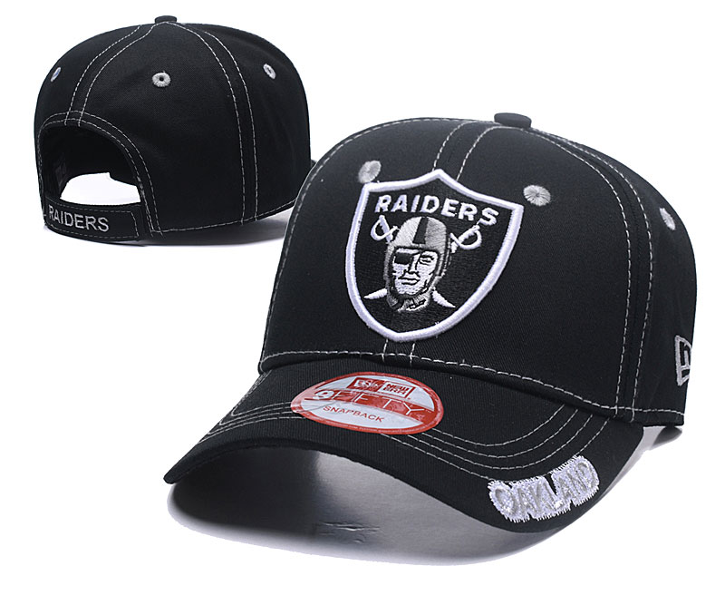 Raiders Team Logo Gray Peaked Adjustable Hat TX