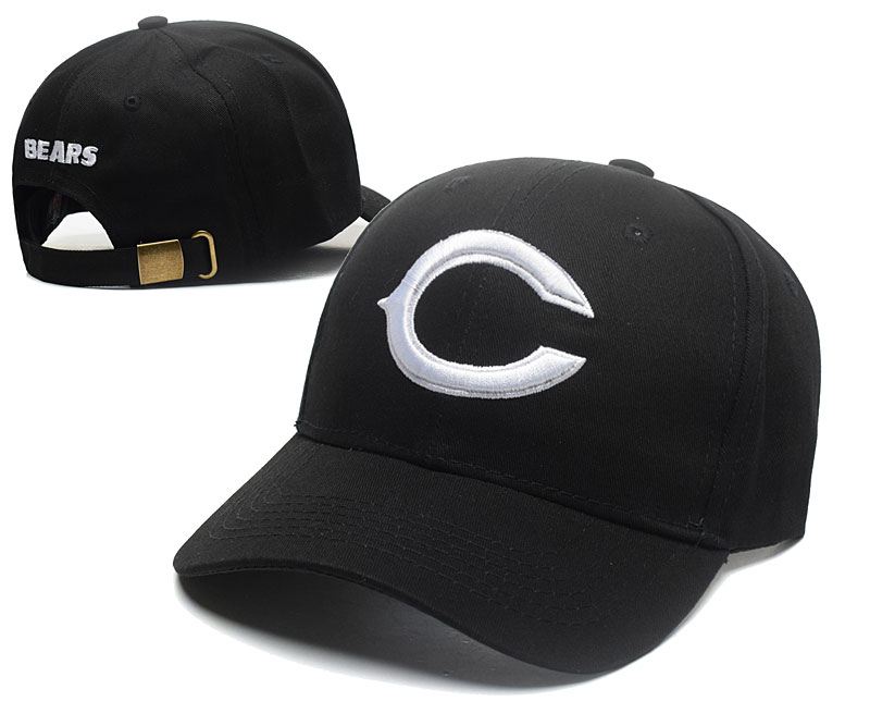 Bears Fresh Logo Black Peaked Adjustable Hat SG