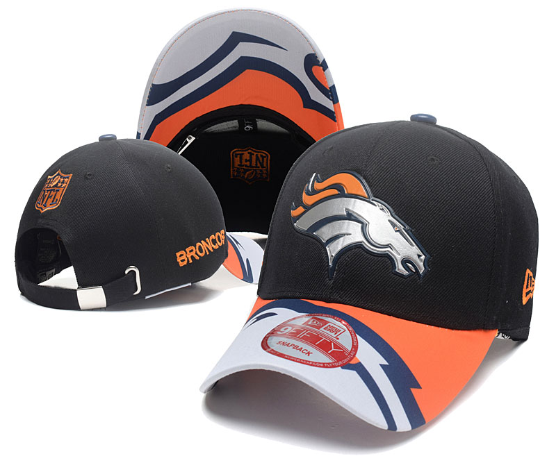 Broncos Fresh Logo Black Peaked Adjustable Hat SG