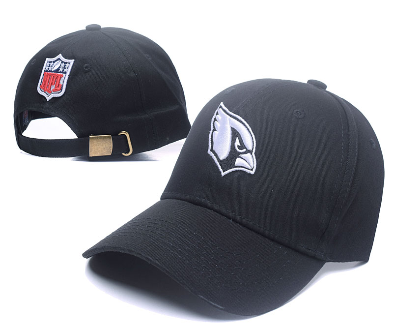 Cardinals Team Logo All Black Peaked Adjustable Hat SG