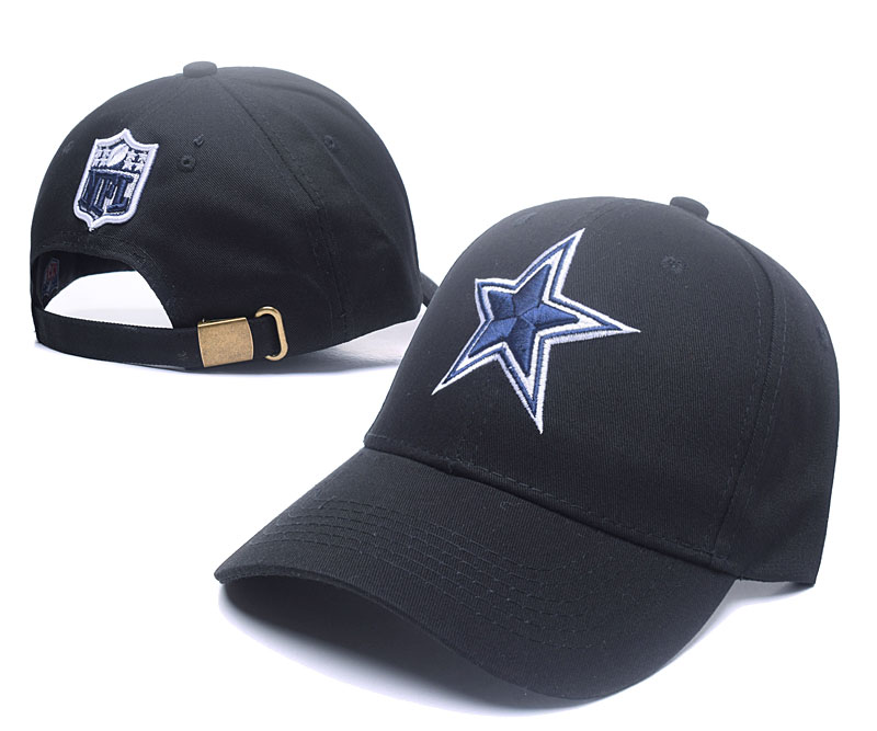 Cowboys Fresh Logo Black Peaked Adjustable Hat SG - Click Image to Close