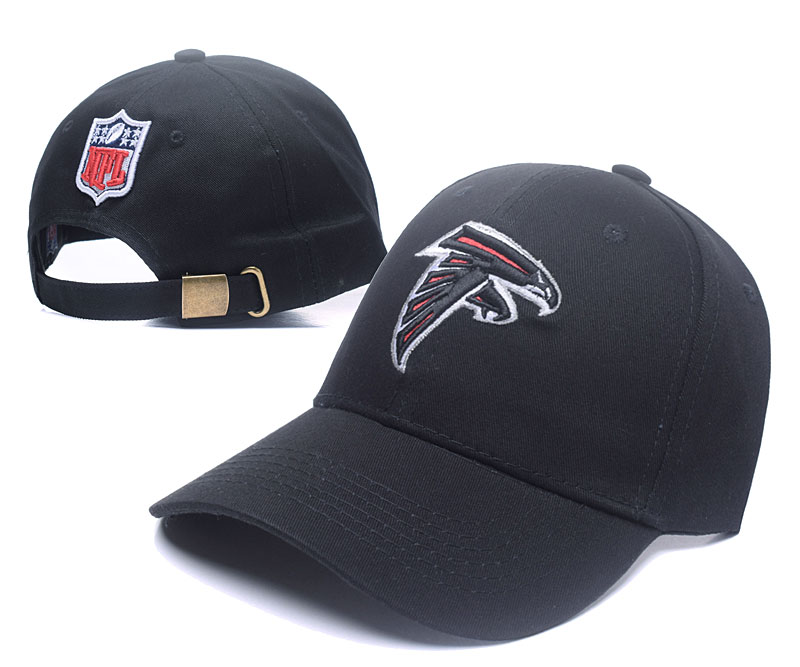 Falcons Fresh Logo Black Peaked Adjustable Hat SG - Click Image to Close