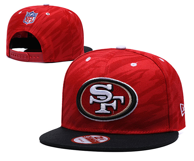 49ers Team Logo Red Adjustable Hat TX