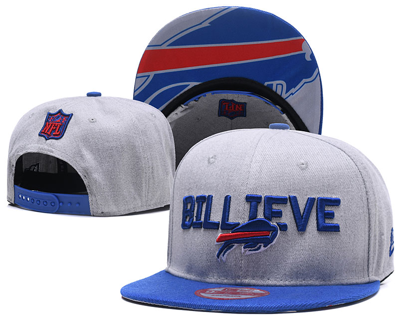 Bills Team Logo Gray Adjustable Hat TX