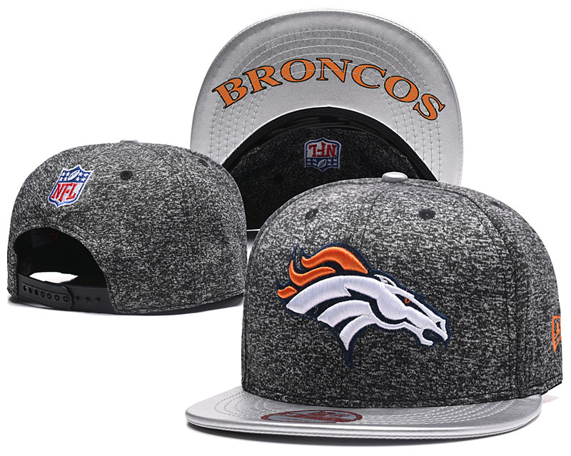 Broncos Team Logo All Gray Adjustable Hat TX