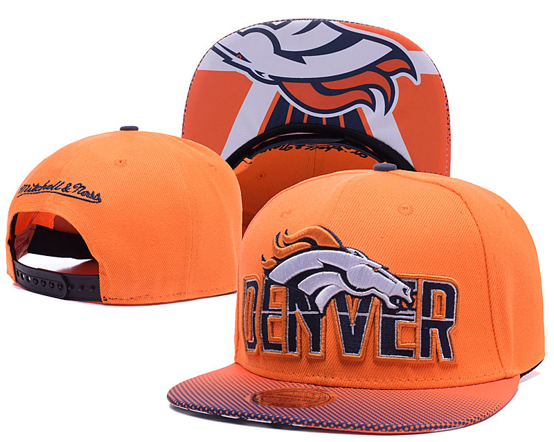 Broncos Team Logo Orange Adjustable Hat TX