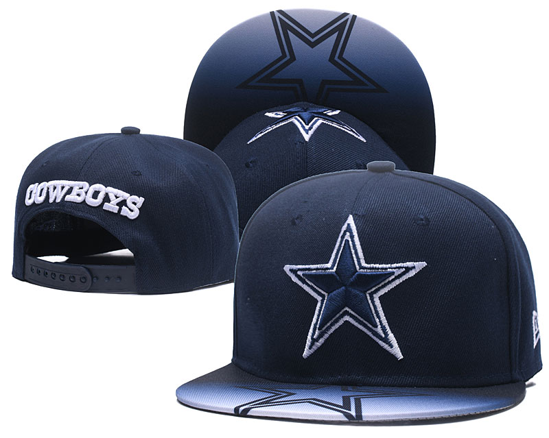Cowboys Team Big Logo Navy Adjustable Hat TX