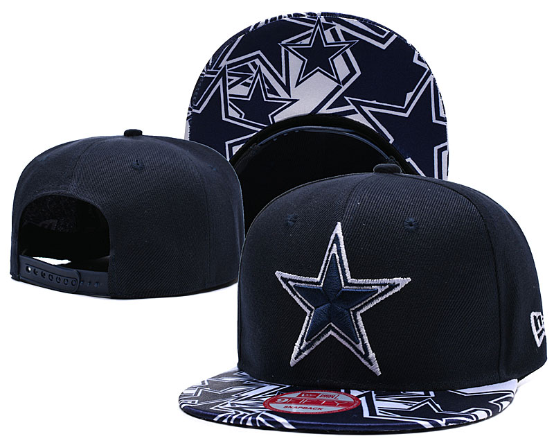 Cowboys Team Logos Navy Adjustable Hat TX