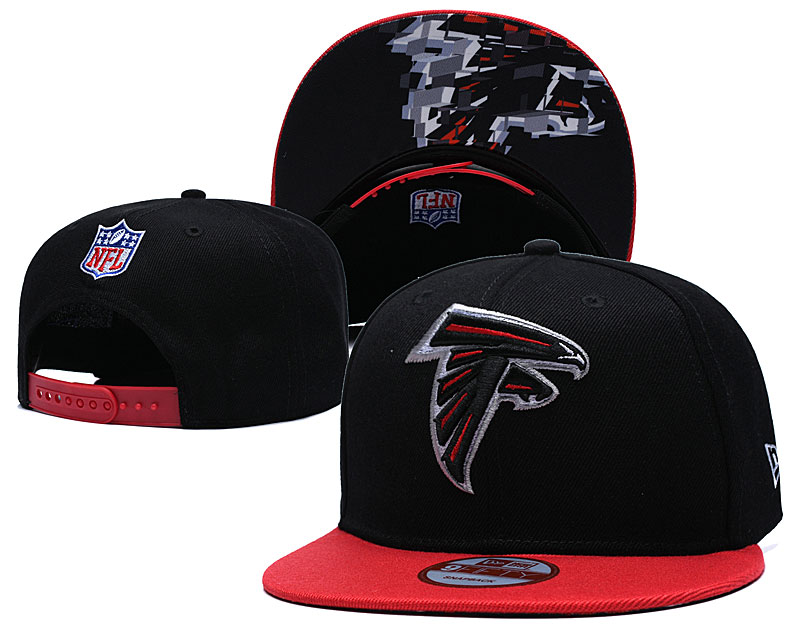 Falcons Fresh Logo Black Adjustable Hat TX