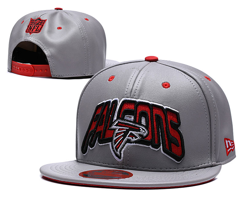 Falcons Team Logo All Gray Adjustable Hat LH