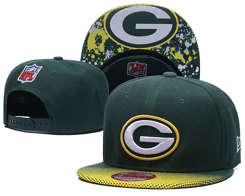 Packers Team Big Logo Black Adjustable Hat TX - Click Image to Close