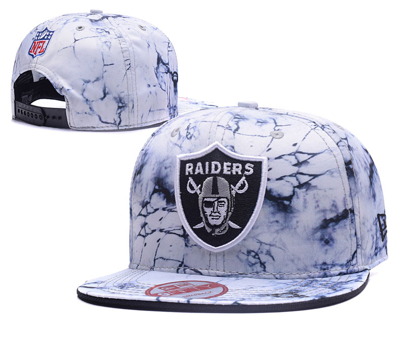 Raiders Team Logo White Adjustable Hat LH