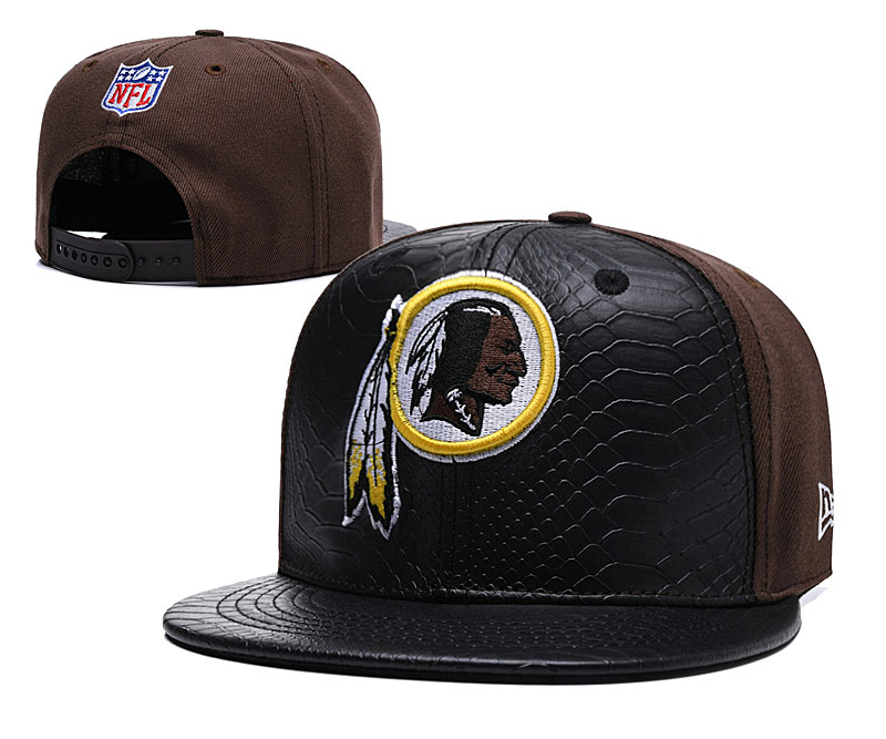 Redskins Fresh Logo Black Adjustable Hat TX
