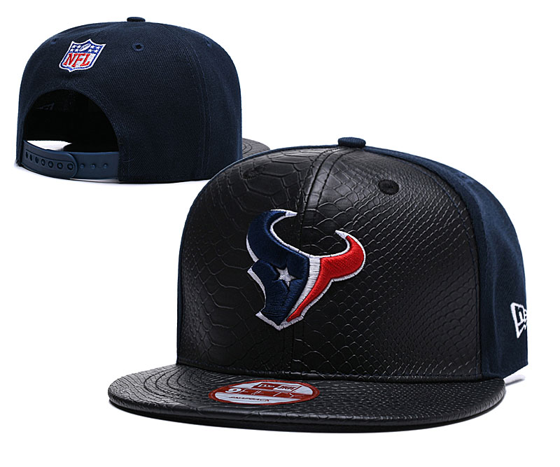 Texans Team Logo Black Navy Adjustable Hat TX