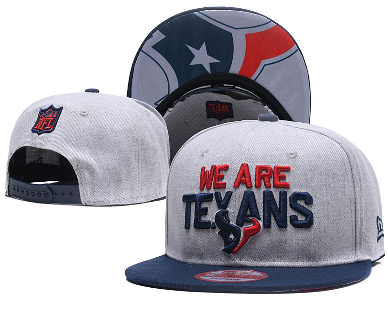 Texans Team Logo Gray Adjustable Hat TX