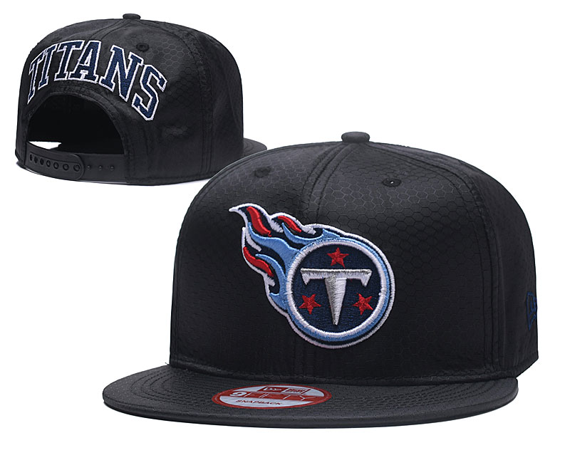 Titans Team Logo Black Adjustable Hat TX