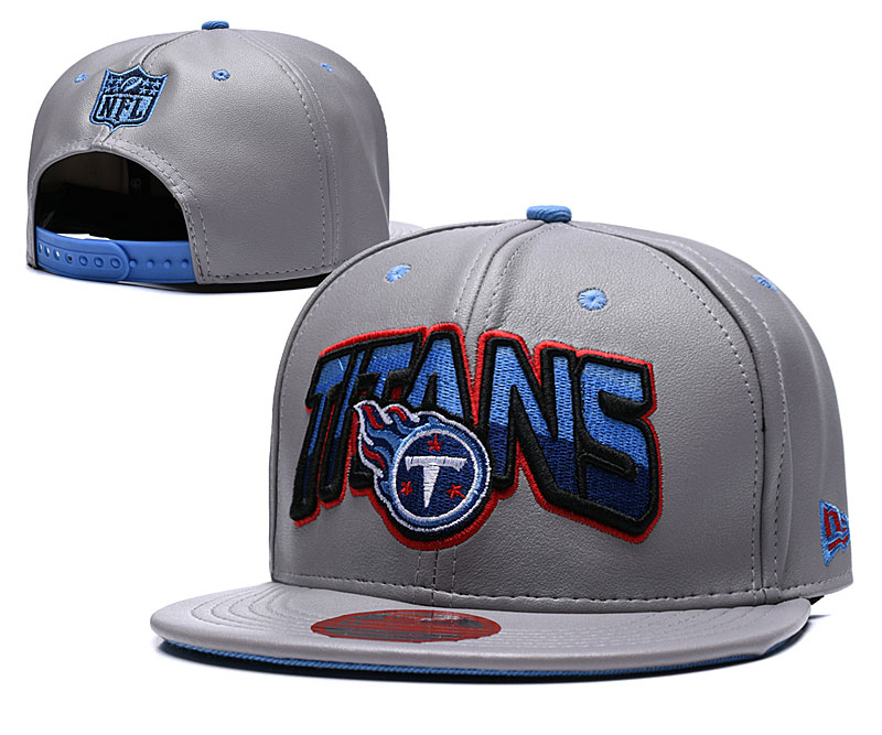Titans Team Logo Gray Adjustable Hat TX