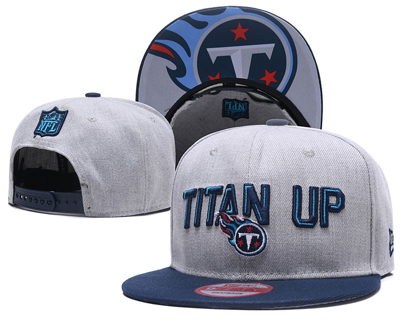 Titans Team UP Logo Gray Blue Adjustable Hat LT
