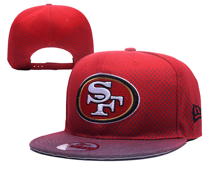49ers Fresh Logo Red Adjustable Hat YD