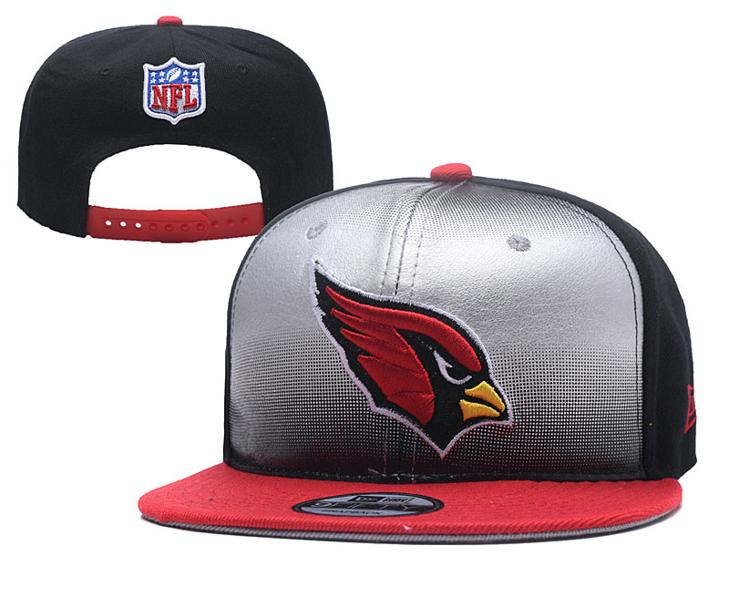 Arizona Cardinals Team Logo White Black Adjustable Hat YD