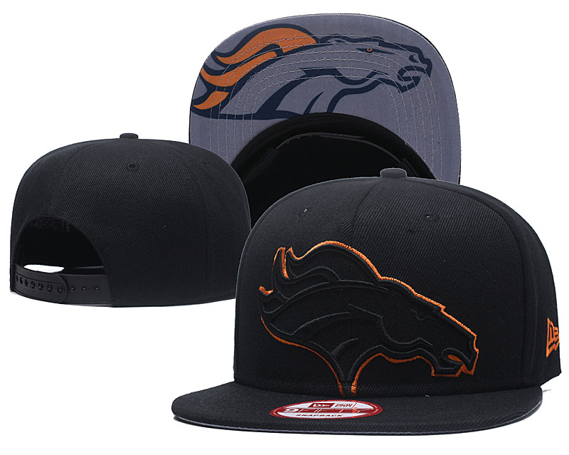 Broncos Team Logo Black Adjustable Hat GS