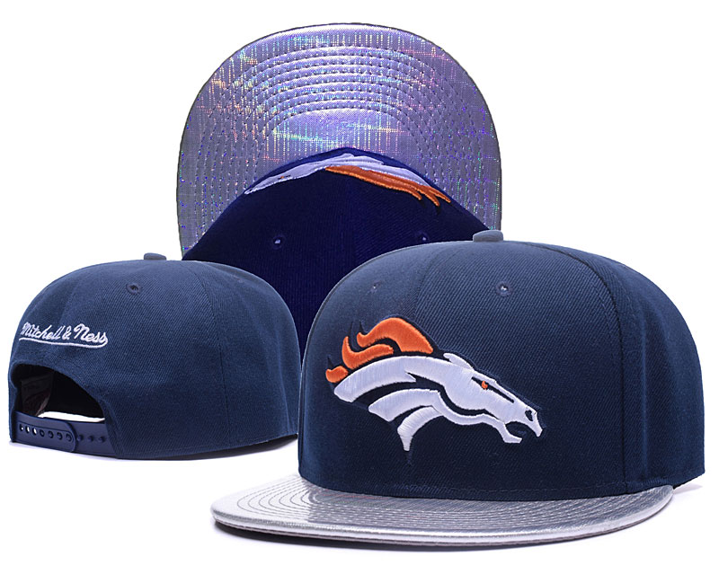 Broncos Team Logo Navy Adjustable Hat GS