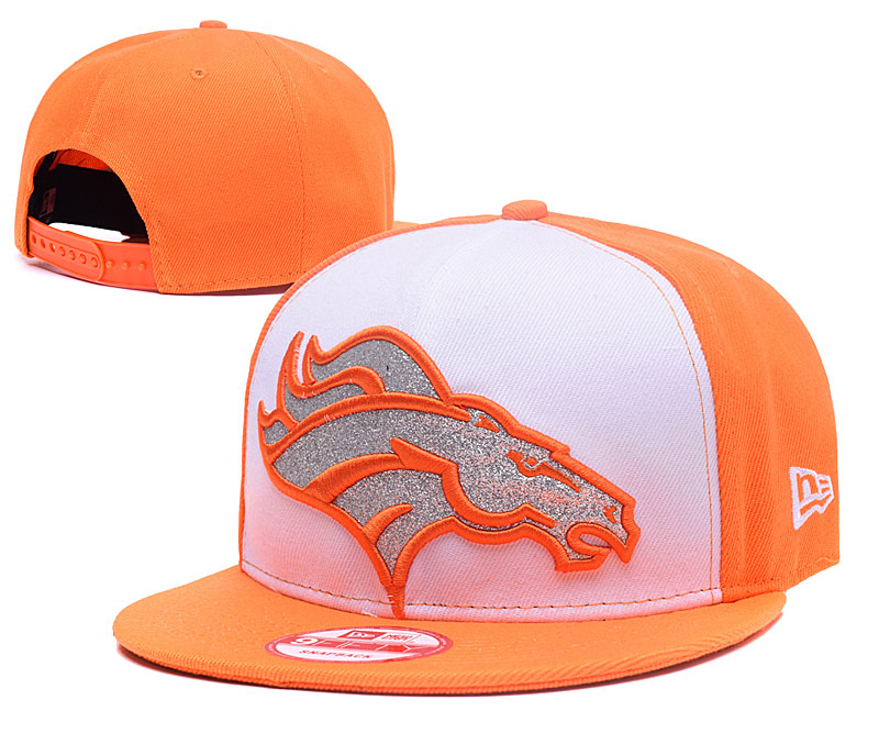 Broncos Team Logo Orange Adjustable Hat GS