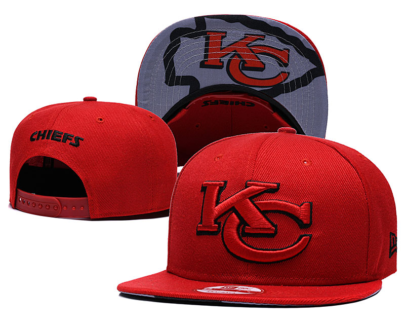 Chiefs Team Logo All Red Adjustable Hat GS