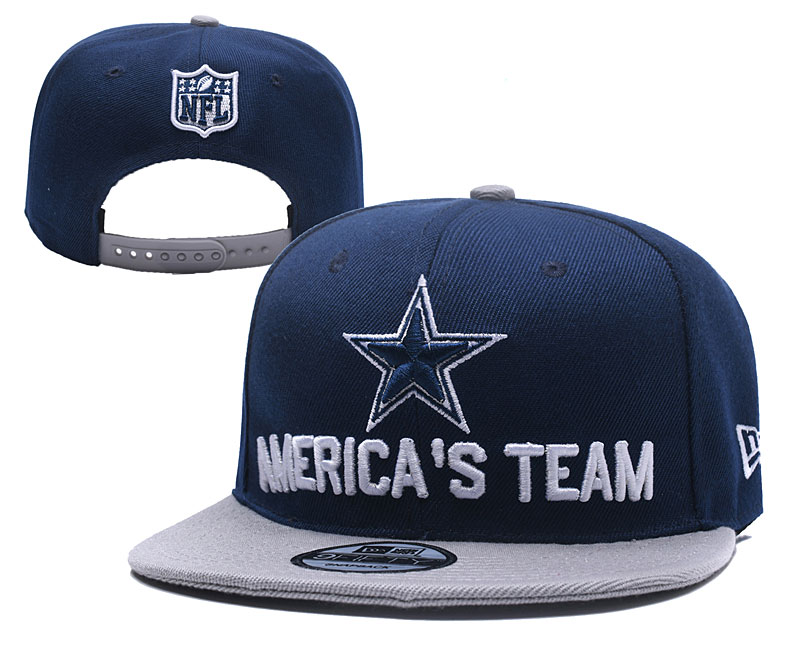 Cowboys Teams Logo Navy Adjustable Hat YD