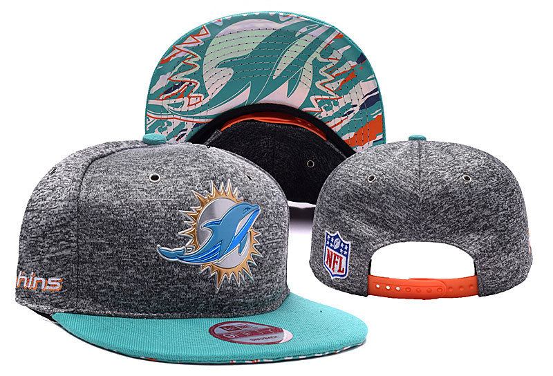 Dolphins Fresh Logo Gray Adjustable Hat YD