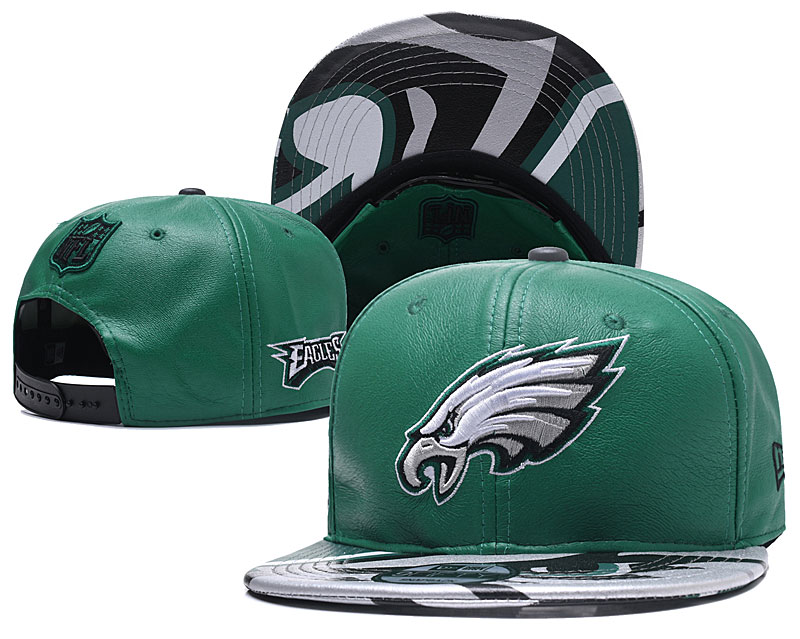 Eagles Fresh Logo Green Adjustable Hat YD
