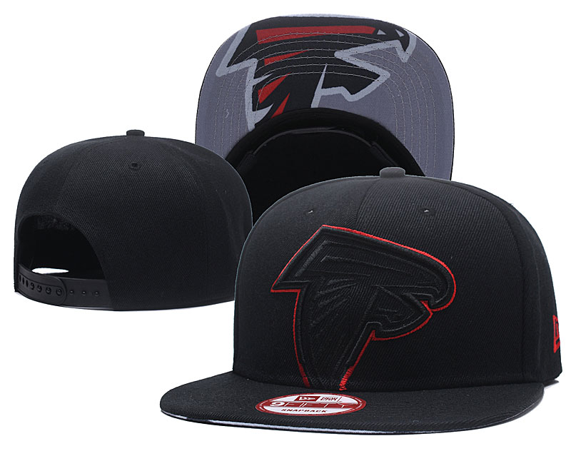Falcons Team Black Red Adjustable Hat GS