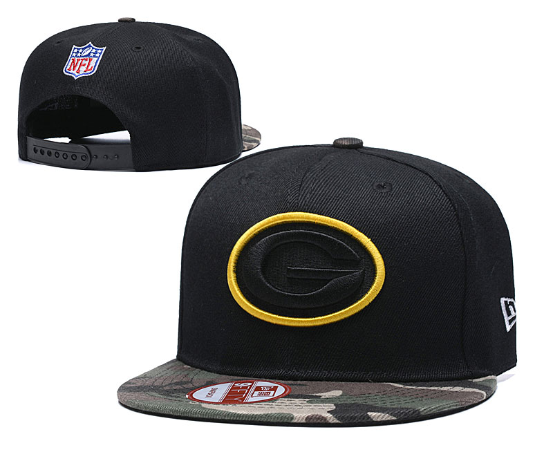 Packers Team Logo Black Adjustable Hat TX