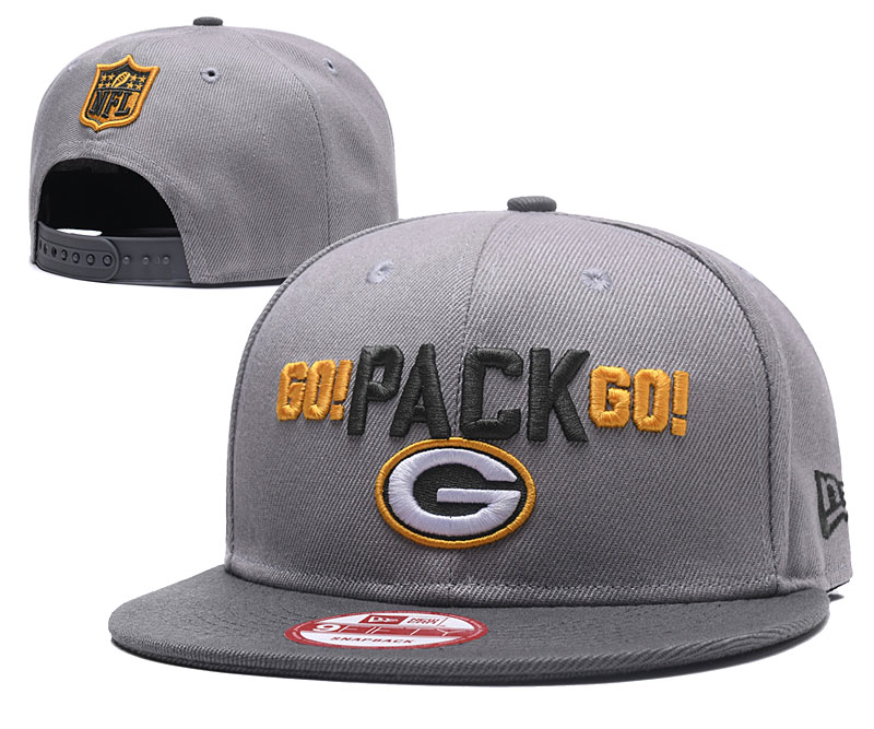 Packers Team Logo Gray Adjustable Hat GS