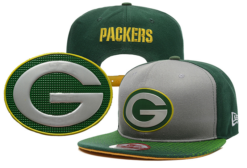 Packers Team Logo Green Gray Adjustable Hat YD