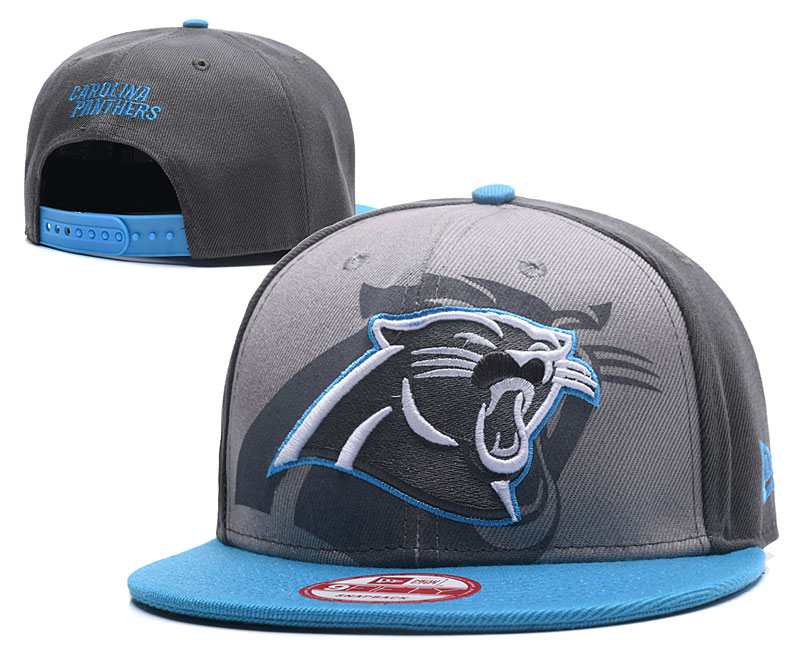 Panthers Team Gray Blue Adjustable Hat GS