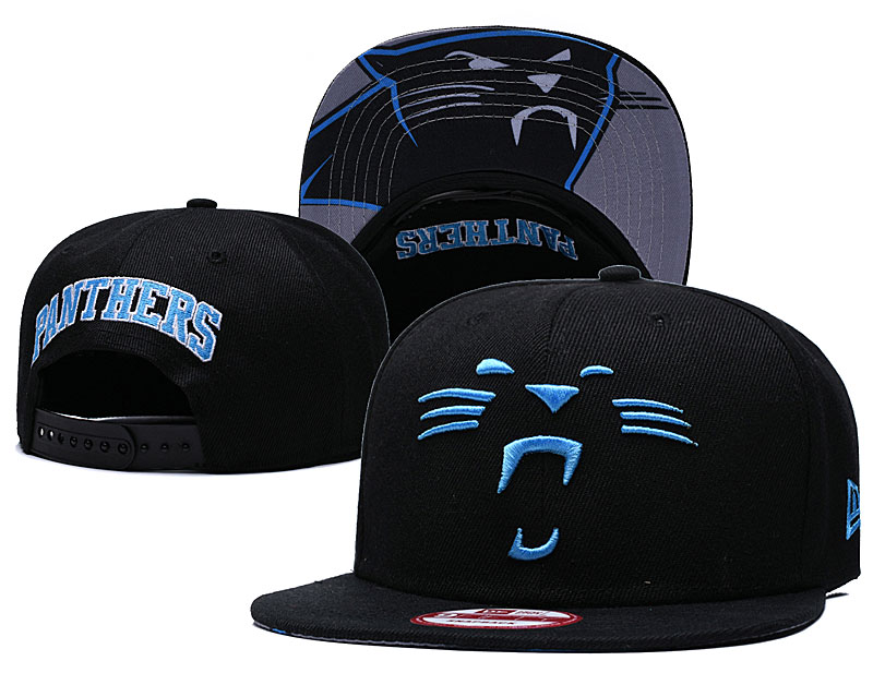Panthers Team Logo Black Adjustable Hat GS