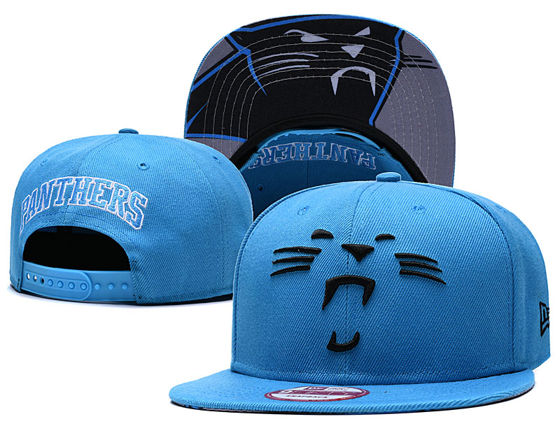 Panthers Team Logo Blue Adjustable Hat GS