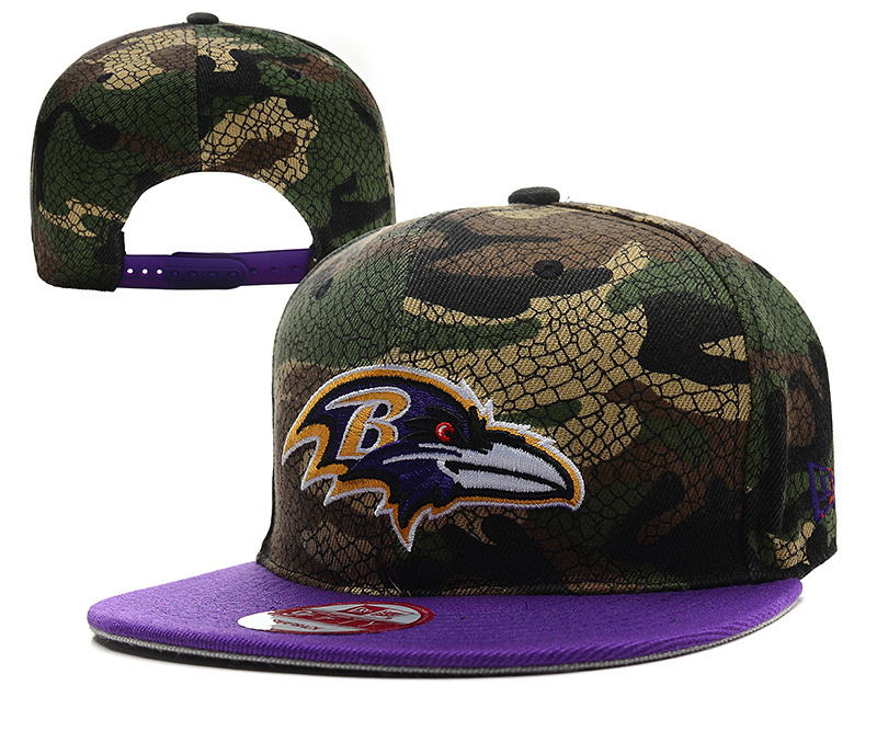 Ravens Fresh Logo Camo Adjustable Hat YD