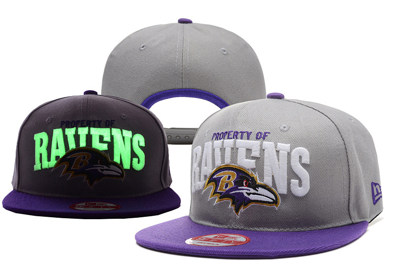 Ravens Fresh Logo Gray Adjustable Hat YD