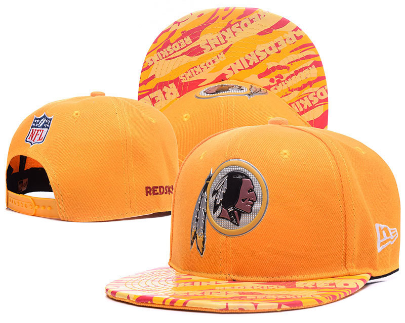 Redskins Team Logo Orange Adjustable Hat YD