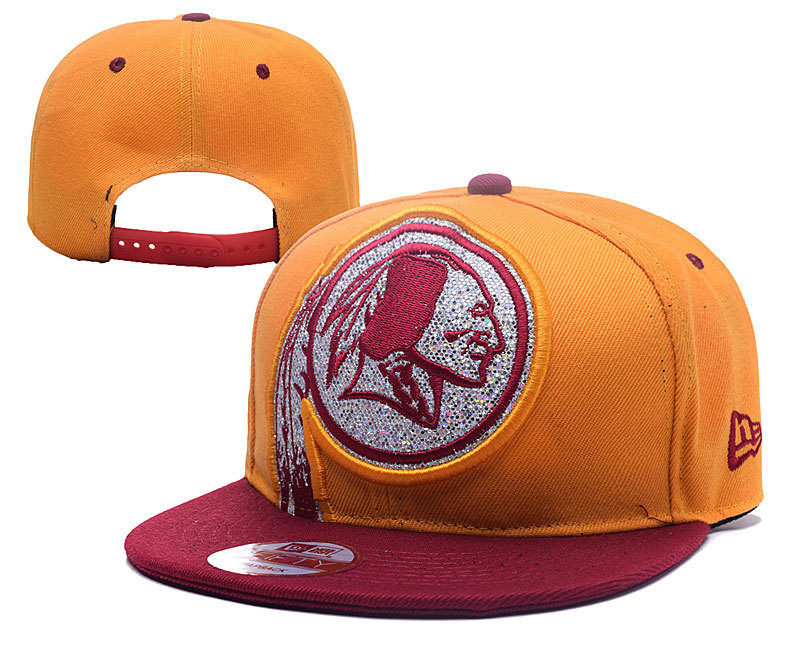Redskins Team Big Logo Yellow Red Adjustable Hat YD