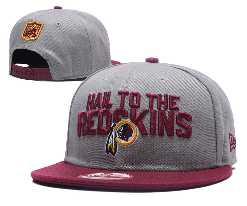 Redskins Team Logo Gray Adjustable Hat GS