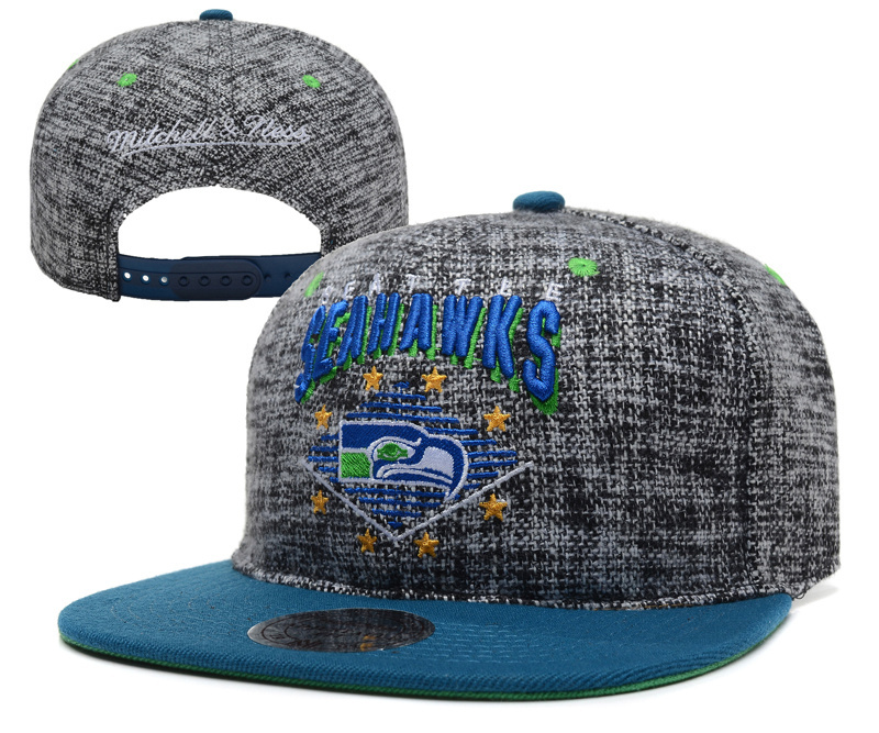 Seahawks Team Logo Gray Adjustable Hat YD