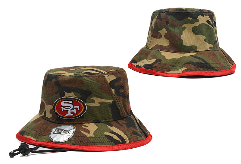 49ers Team Camo Wide Brim Hat YD
