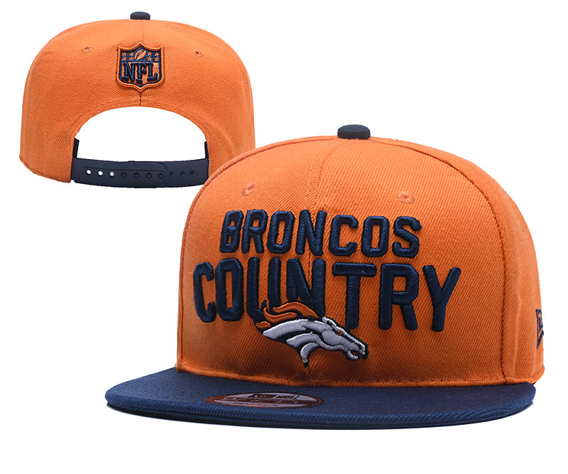 Broncos Fresh Logo Orange Adjustable Hat YD - Click Image to Close