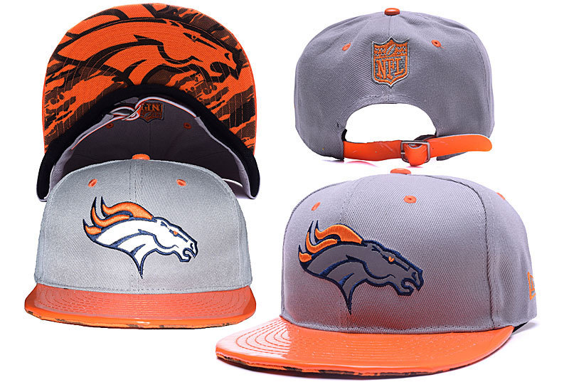 Broncos Team Logo Gray Adjustable Hat YD